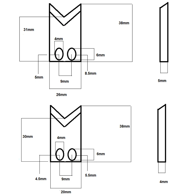 Согласно чертежу клиента сделать Автоматический зачистки провода машины лезвие