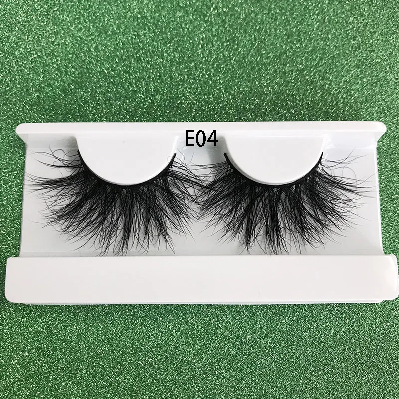 E04 1pairs 4 пары mikiwi E13 натуральные накладные ресницы длинный макияж 3D норка крест-накрест wispiy крест пушистая длина 25 мм Поддельные ресницы расширение - Цвет: E04 1pairs
