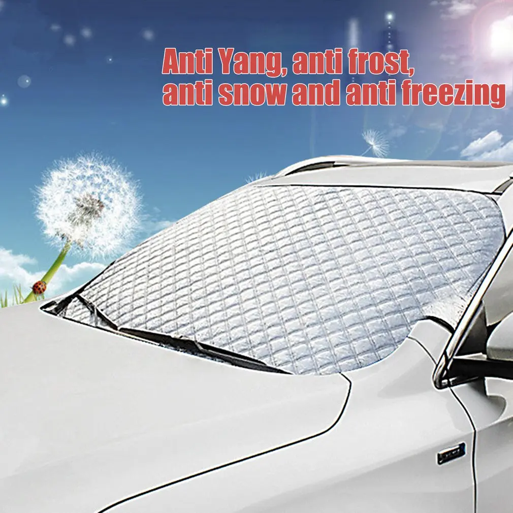 

Автомобильный чехол для лобового стекла, снежный чехол для автомобиля, солнцезащитный козырек для лобового стекла, уличная водонепроницае...