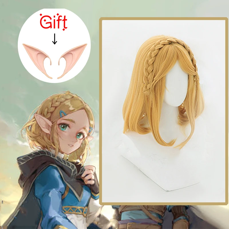 Игра Легенда о Зельде дыхание диких Косплей парики принцесса костюм Зельды на