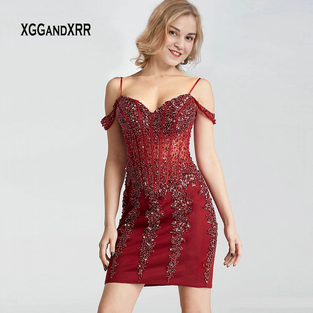 Сексуальное платье из двух частей для выпускного вечера vestido de fiesta, длинное вечернее платье без бретелек с открытыми плечами, атласное платье для девочек на выпускной