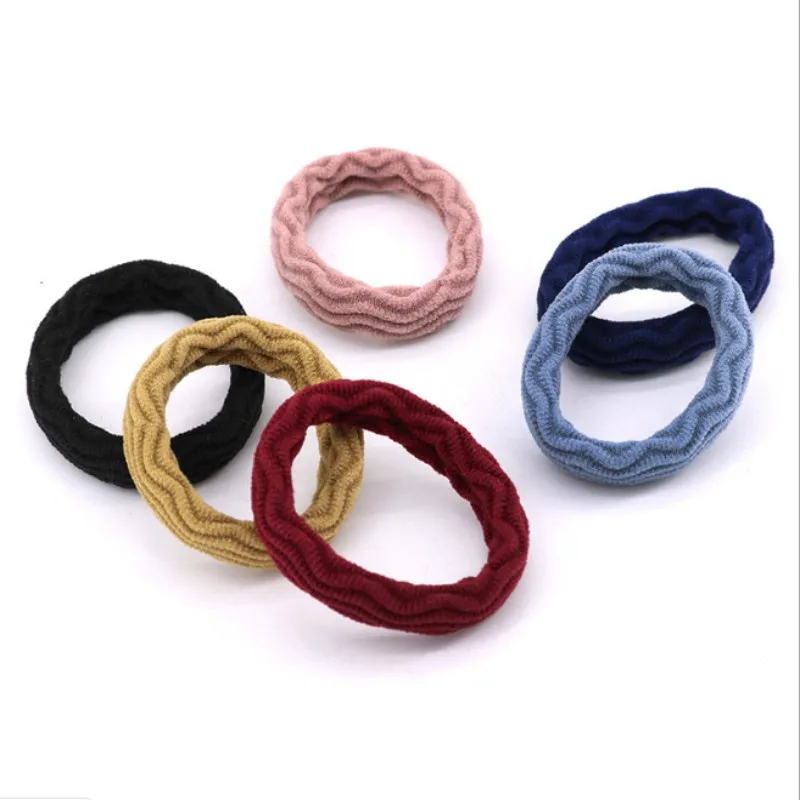 Mixed 5Pcs 5 шт., корейская мода, волнистые эластичные резинки для волос, резинки для волос, лента для волос, веревка для женщин, девушек, конский хвост, держатель - Окраска металла: Mixed 5Pcs