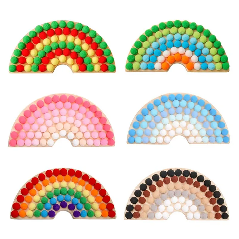 

Новинка 2021 г., деревянные шахматные шарики, веселая цветная игра, настольные головоломки Монтессори, Когнитивная обучающая игрушка, детский...