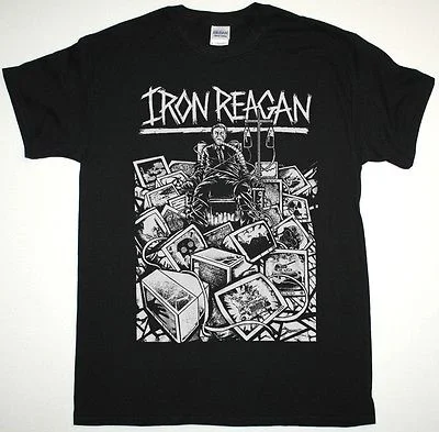 

IRON REAGAN BLEEDING FRENZY CROSSOVER THRASH MUNICIPAL WASTE NEW BLACK T-SHIRT