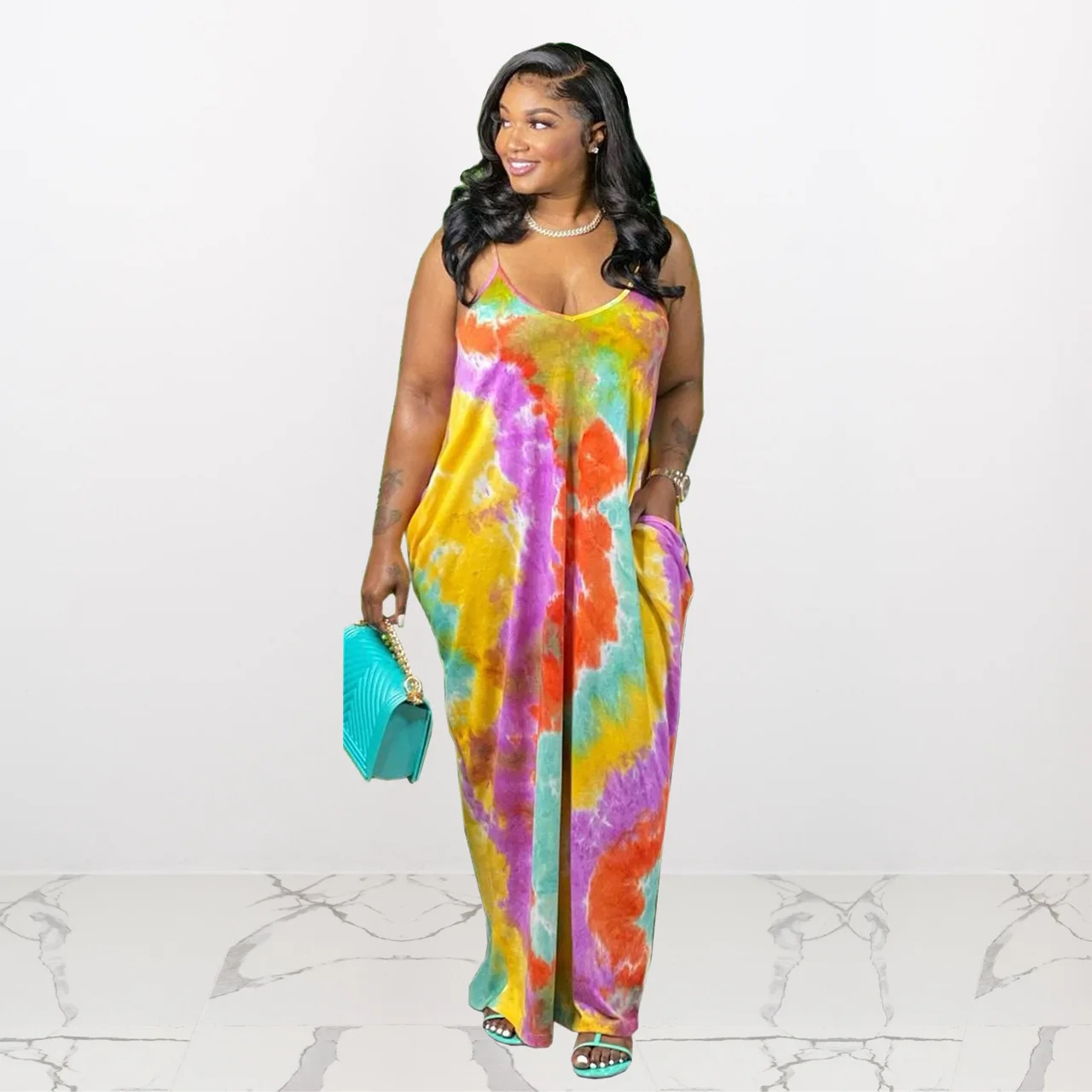 

2021 Summer Print Plus Size Maxi Dress Women Clothing Wholesale Sexy Leopard Loose Elegant Party Dresses Streetwear Dropshipping