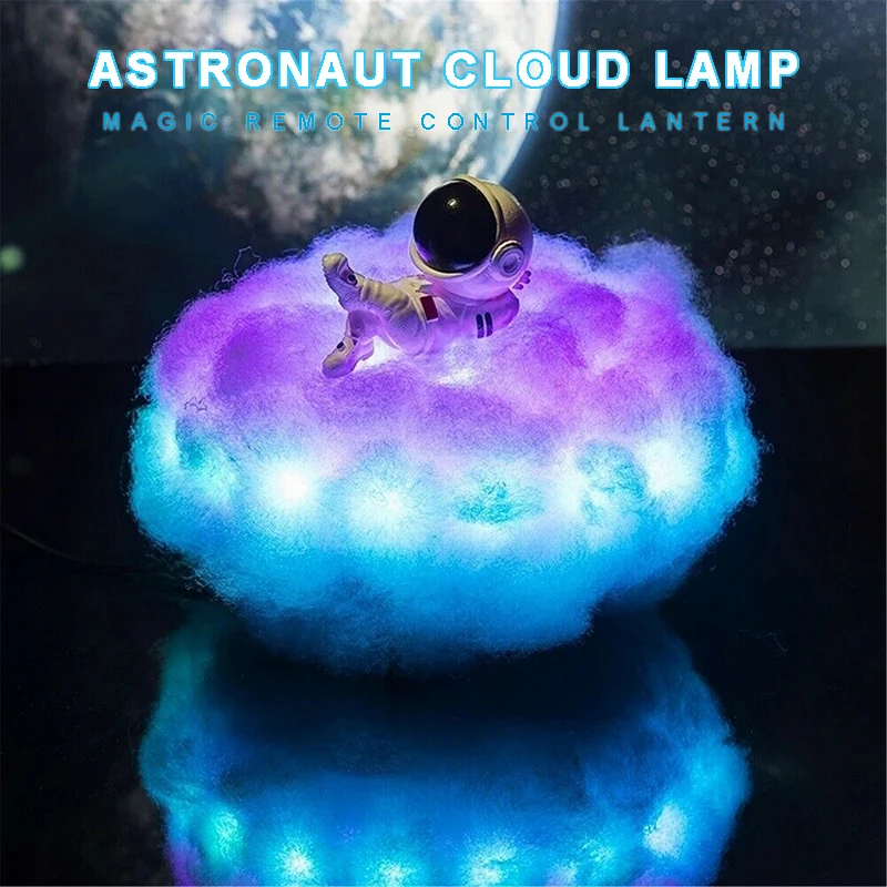 

Space Astronaut LED Night Light 3D Rainbow Cloud Lamp Kids Colorful Gift Bringing People Comfort And Enjoyment