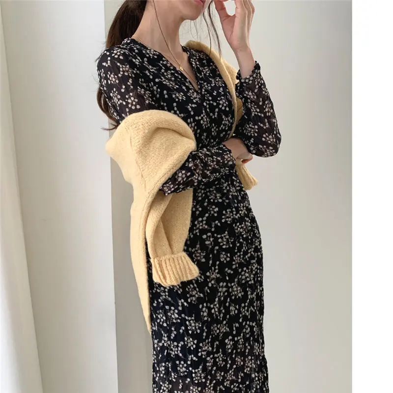 Женские свободные плиссированные платья HziriP Элегантные повседневные