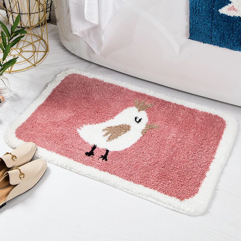 Пушистый Плюшевый коврик с рисунком милый моющийся Мягкий напольный ковер для