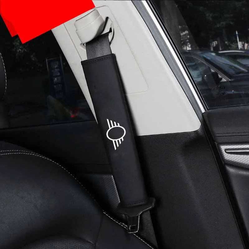 Подкладка для ремня безопасности из искусственной кожи плечевой протектор MINI