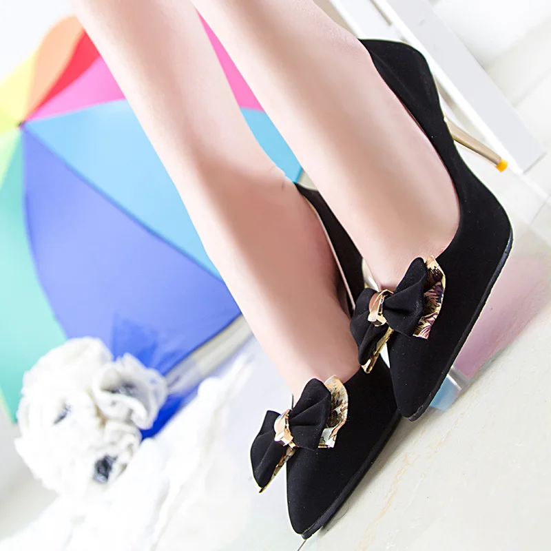 

Fashion Ladies Shoes High Heel Ladies Fashion Suede Pointed Shoes Party Shoes Ladies Pumps Shoes Heels for Women Womens Shoes