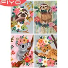 FIYO DIY 5D алмазов картина мультфильм маска ленивого полная Алмазная вышивка продажи картину Стразы Животные вышитые крестом подарки