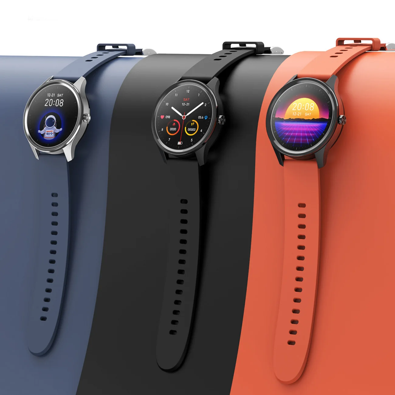 

DT55 Smart Watch For Men Women Full Screen Touch IP68 Waterproof Heart Rate Blood Pressure Tracker Extra Long Standby Smartwatch