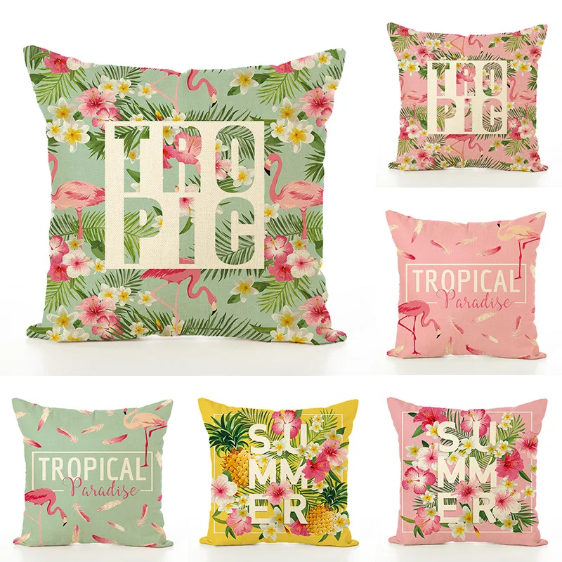 Огненная льняная Подушка с принтом подушка для дивана наволочка изображением