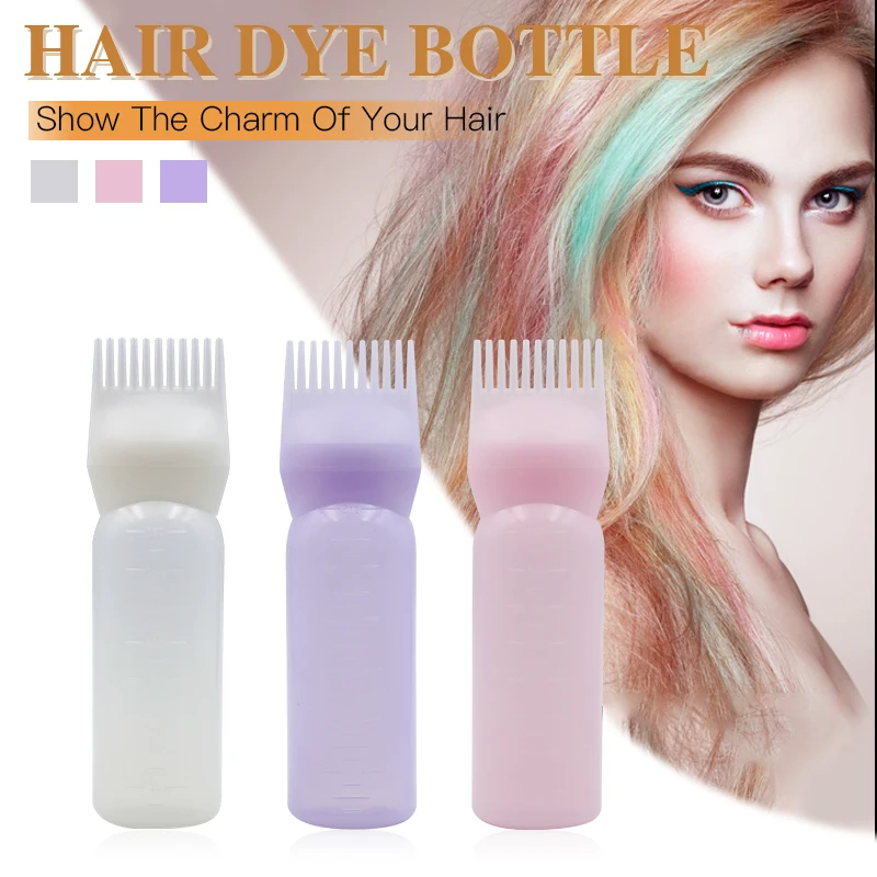 

160ML Hair Dye Bottle Plastic Spray Bottle Applicator Dispensing Salon Hair Coloring Dyeing Hairdressing Dye Tool Spray Bottle