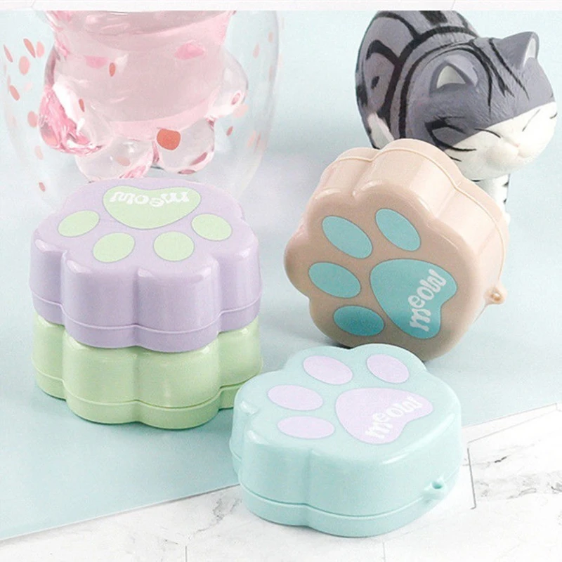 Мультяшная кошачья чашка с когтями портативная силиконовая Выдвижная складная
