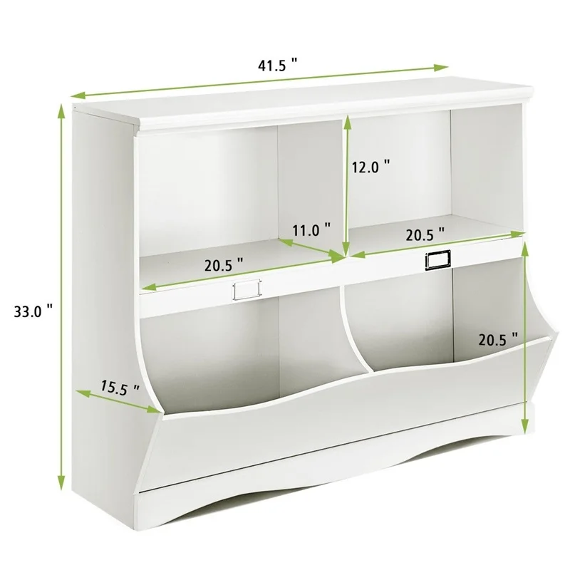 

Children Storage White Bookcase Toy Organizer Solid Wood Lightweight Book Storage Elegant Design Multifunctional usage