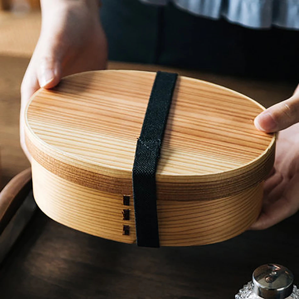 Baispo 3 шт./компл. Bento Box японский стиль ланч бокс для деревянные детские игрушки материал ПОСУДА Контейнеры для еды с отсеками здоровые