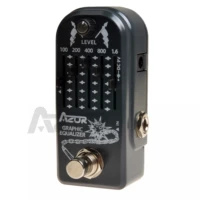azor ap 322 graphic equalizer mini guitar effect pedal good quality graphic eq pedal guitar accessories 9v guitar pedal mini