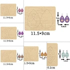 Модные круглые висячие серьги, деревянные серьги с круглым сердцем, свадебная деревянная форма, подходит для стандартных высекальных машин на рынке