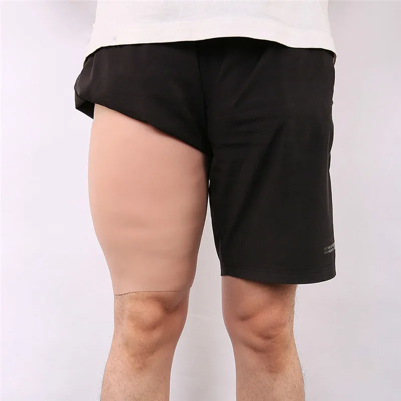 2600g/Pair Full Realistic Silicone Sturdy Thighs Enhancer Shapewear 3cm Thickness Legs Sheath For Men Styles Stronger Men's Gift