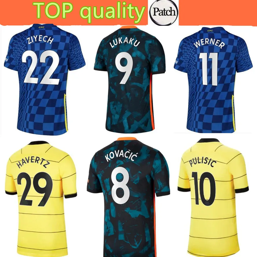 

Mens Football Jerseys 2122 CHELSEAES PULISIC LUKAKU MOUNT HAVERTZ KANTE WERNER soccer Shirt