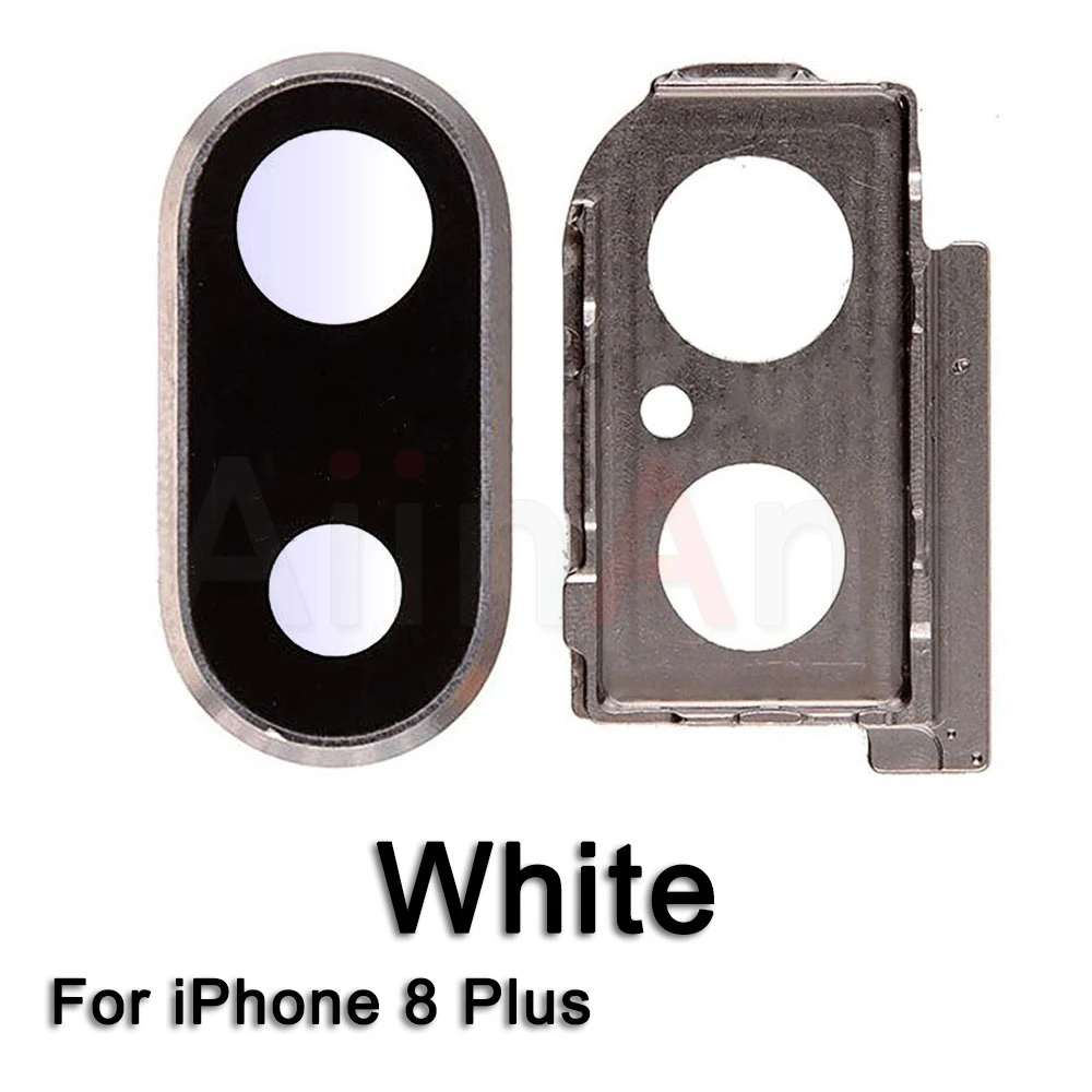 i8 Plus White Сапфировое стекло задняя камера Стекло кольцо для iPhone 7 8 плюс объектив камеры кольцо Крышка Замена Ремонт Запчасти - Цвет: i8 Plus White