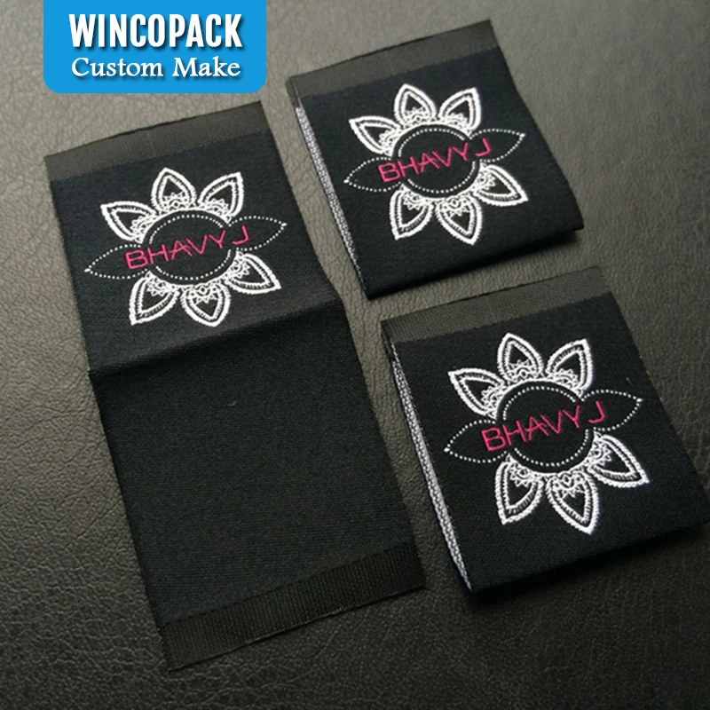 Изготовленные на заказ дешевые 100% полиэстер вышитые Дамасские тканые этикетки