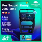 Автомагнитола 2DIN для Suzuki Jimny 2007-2012 Android 10, мультимедийный проигрыватель, GPS-навигация, интеллектуальная автомобильная система