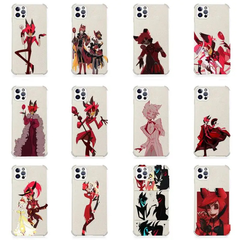 

Hazbin Hotels Alastor Anime Phone Case Lambskin Leather For iphone 12 11 8 7 6 XR X XS PLUS MINI PLUS PRO MAX Shockproof