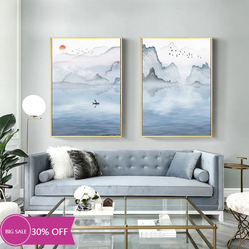 Новогоднее украшение холст картины постер животного синий летающий кран и