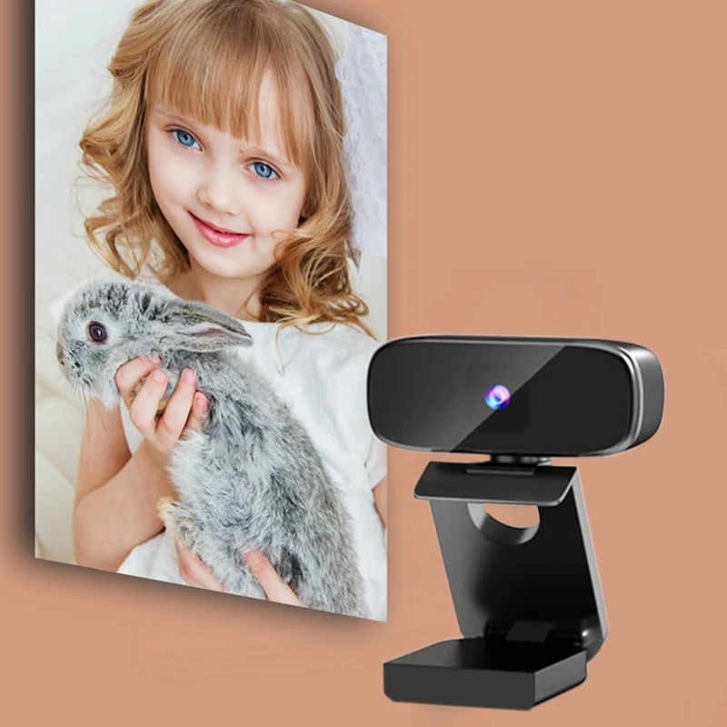 

Webcam 1080P HD Computer Camera with Microphone USB Driver-Free Webcam for Video, Online Class, Meeting