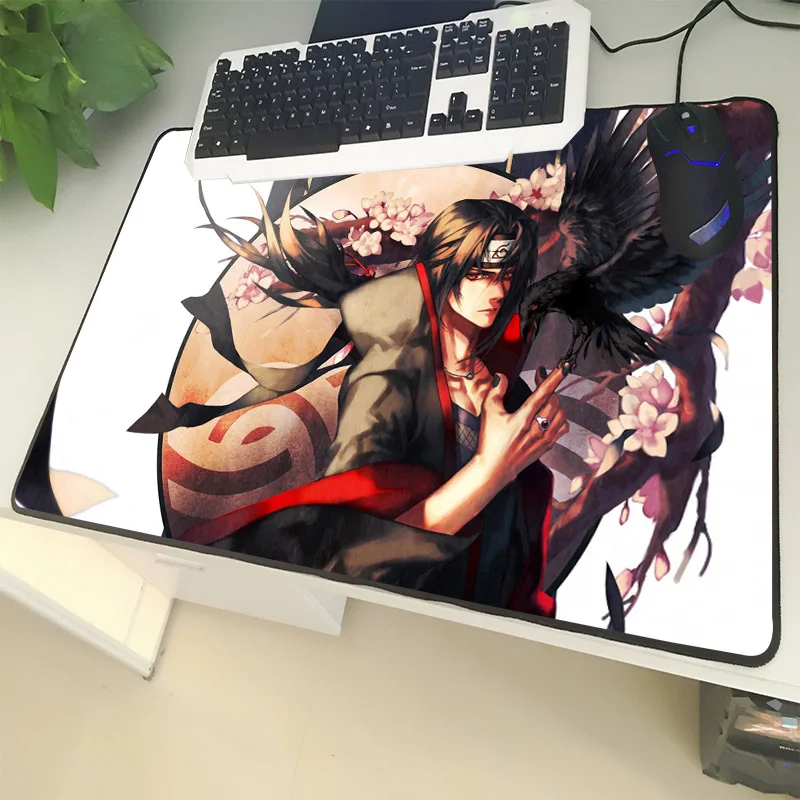 Коврик для мыши XGZ Youth Anime большой размер черный зажим Шаринган Itachi Настольный