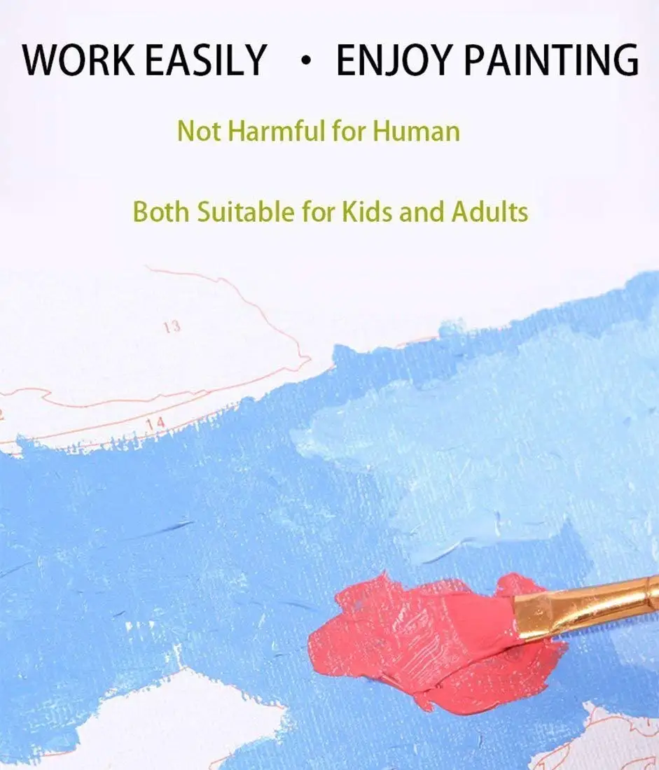 Краски по номерам Ежик и кактус мультфильм картины картина маслом Набор цифр