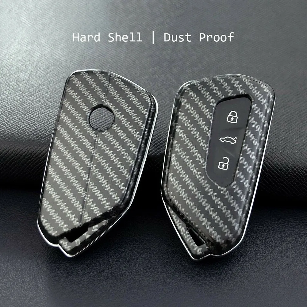 

Key Key Shell +exquisite Gift Box Shell 2021-UP ID.4 Car Carbon Fiber Case Fob