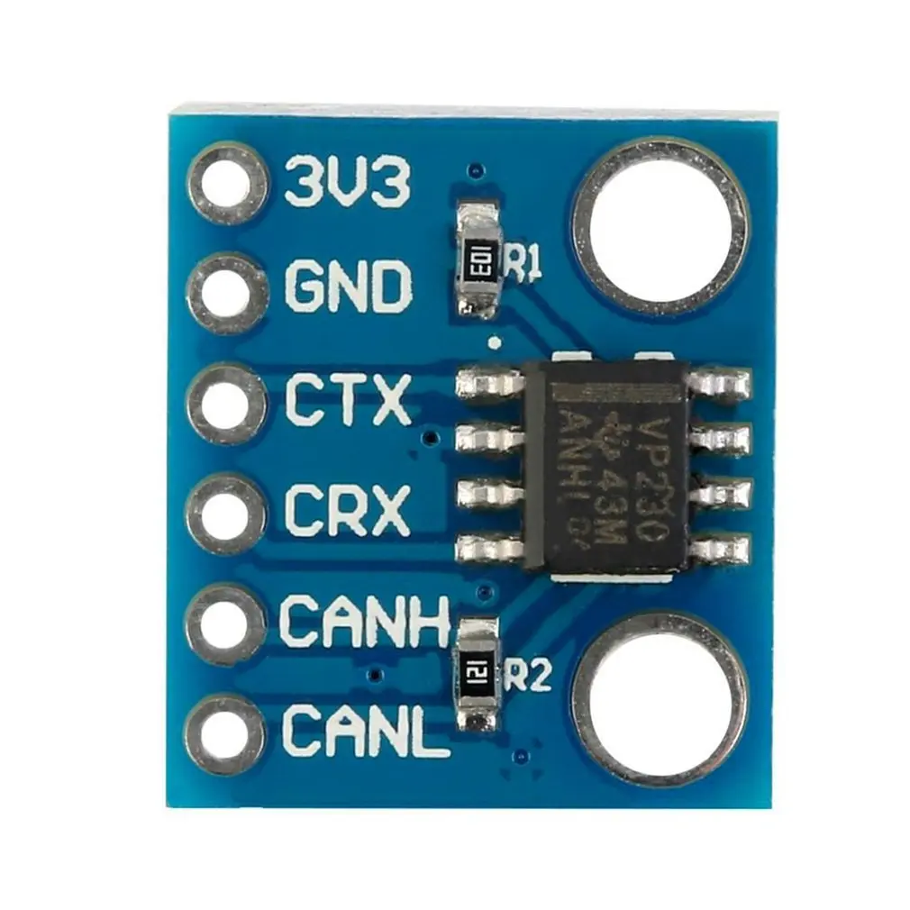 

Fully compatible with ISO11898 standard SN65HVD230 CAN Bus Transceiver Communication Module Slope control For Arduino