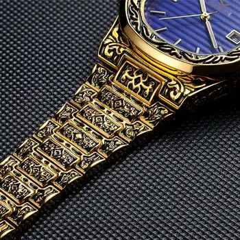 Fashion Steel waterproof golden watches 6