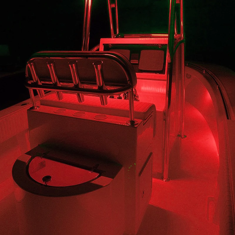 LED Подводный свет RGB для лодки или яхты, водонепроницаемый, 12 В, набор светильников для носового прицепа RV, понтона, морского акцента.