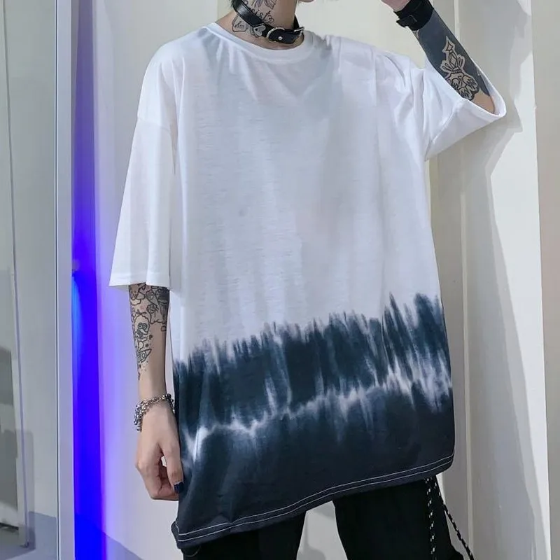 

womens tops and loose and gradually dyed fitting round-necked o-neck short-sleeved tshirt women Tshirts 2020 February arrivals