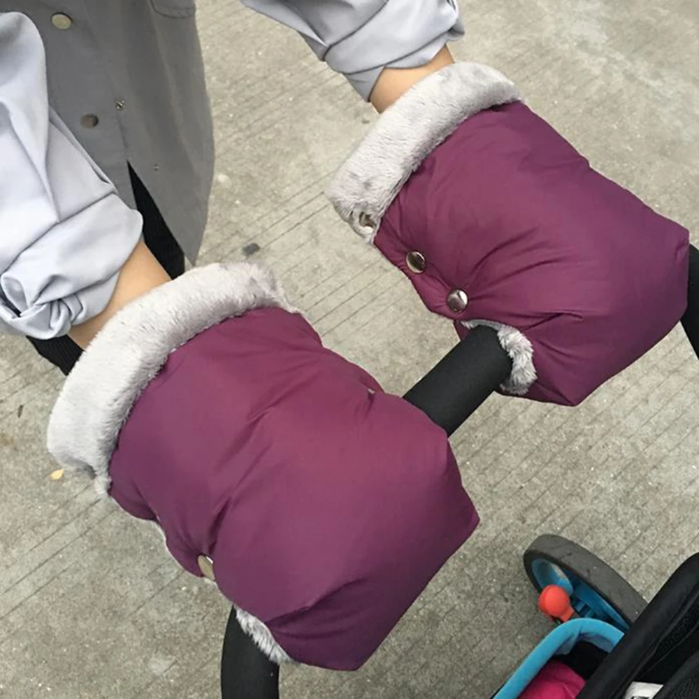 Детские Непромокаемые флисовые варежки на коляску с защитой от ветра|Аксессуары