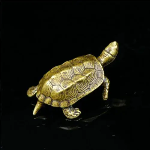

China Pure copper bronze solid Little Turtle statue