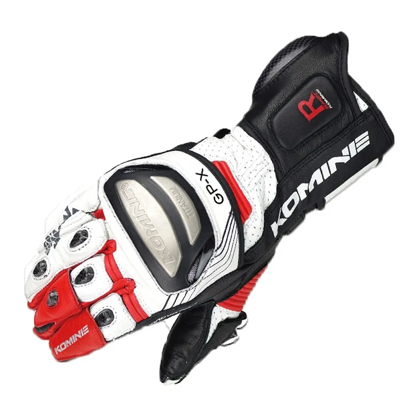 Новые мужские кожаные мотоциклетные перчатки без Перчатки кожа titanium сплав