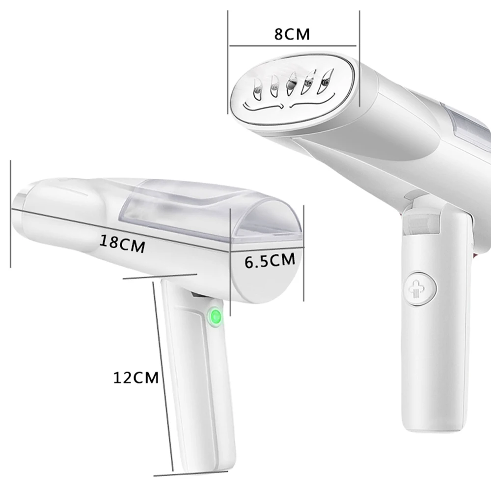 

Portable Clothes Steamer for Travel, Handheld Garment Steamer, 100ml Capacity, Heat-up in 25s, 800W Mini Foldable Steamer