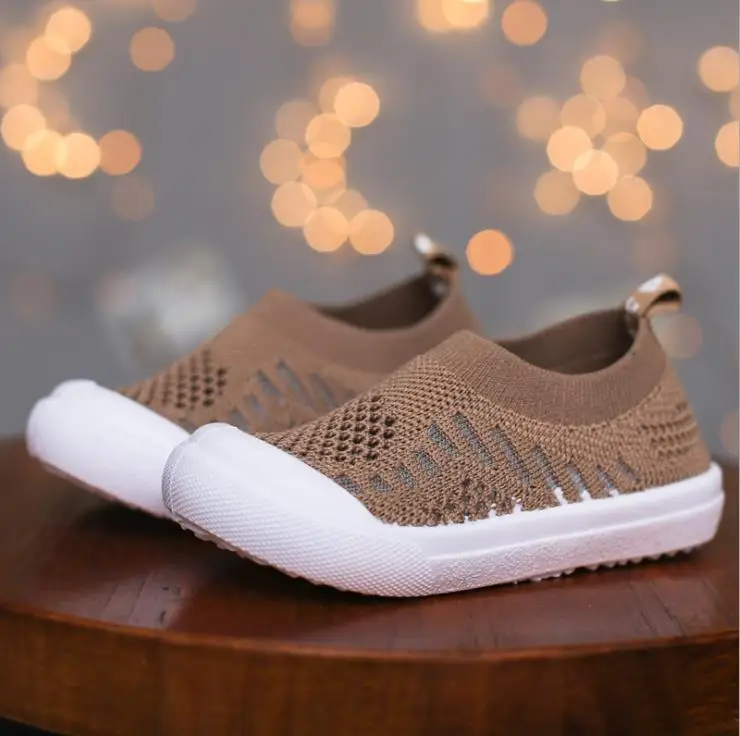 Very good Pure color knitted socks and shoes for children breathable baby elastic cover children's net | Детская одежда и