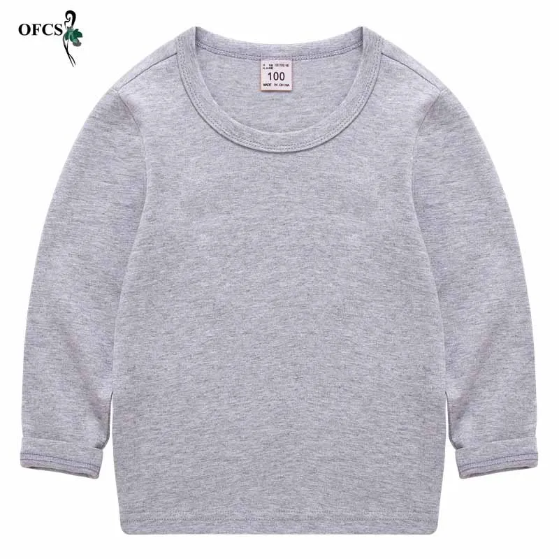 Детская Однотонная футболка для мальчиков и девочек детские летние рубашки с