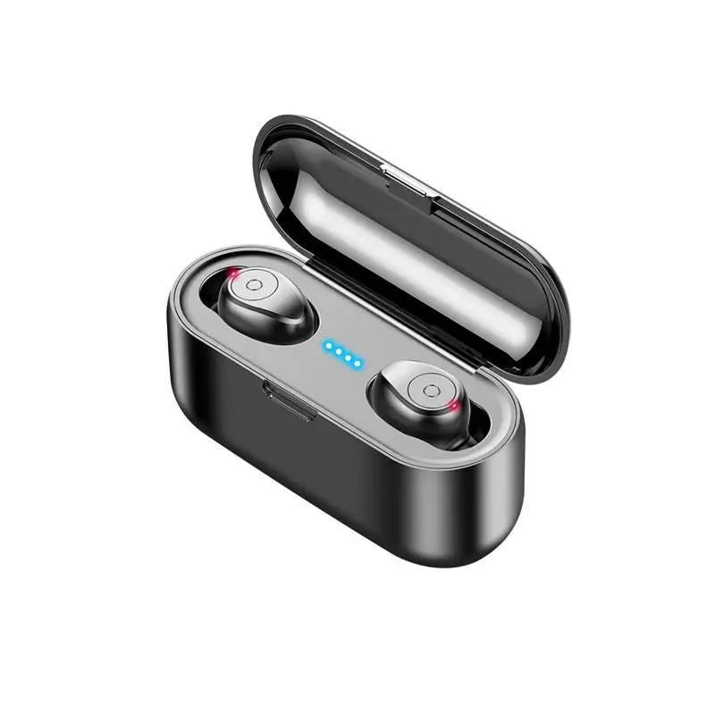 Button control F9 TWS умные сенсорные наушники с отпечатком пальца, беспроводные Bluetooth наушники, светодиодный дисплей, наушники, 2000 мАч, зарядная коробка, быстрая - Цвет: Button control