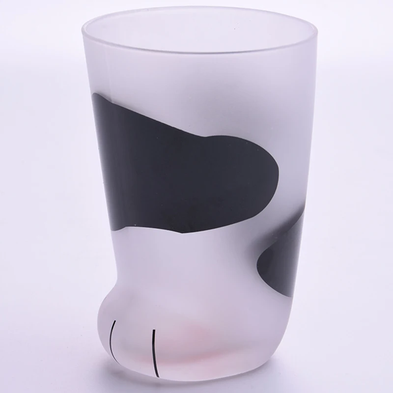 Style C Glass Cup Новинка 1 шт. 300 мл креативные милые лапы животных Стекло лапы тигра Кружка Офис Кофе кружка стакан личности завтрак молоко фарфоровая чашка - Цвет: Style C Glass Cup