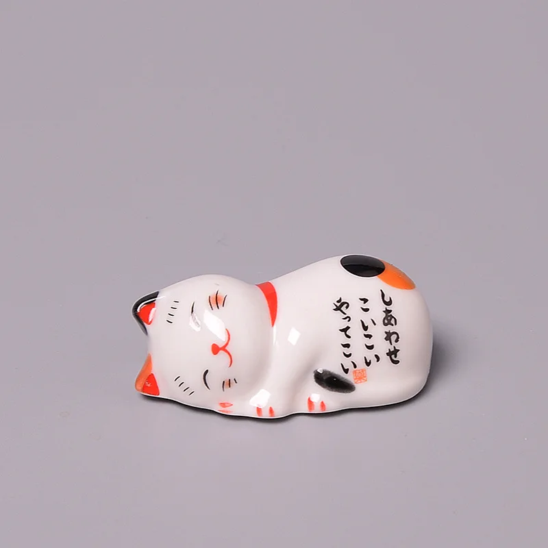 

Chopsticks Rest Traditional Japanese Style Ceramic Cute Cat Chopstick Rest Rack For Spoon Knife Fork Holder Dinner Home Decor