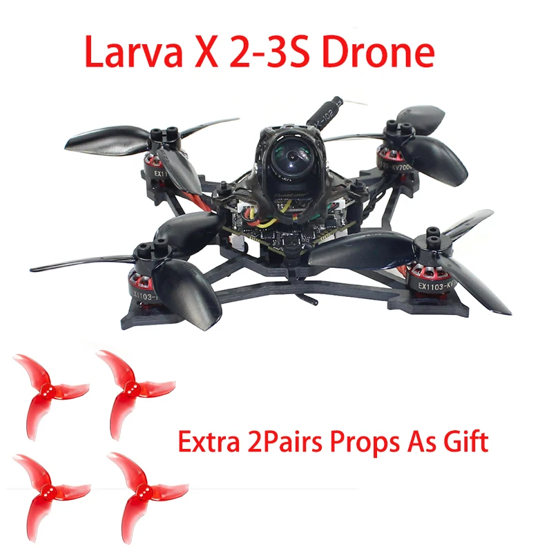 Happymodel Larva X 2-3S 2,5 дюймов бесщеточный FPV гоночный Дрон 100 мм Crazybee F4 PRO V3.0 AIO система управления полётом камеры 25 мВт~ 200 мВт VTX