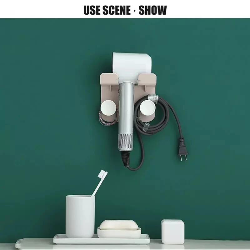 

Wall Mount Hair Dryer Holder Storage Box Shelf Kitchen Organizer Storage Rack Bathroom Accessories Home Cocina