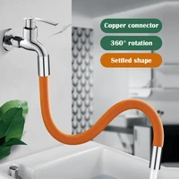 universal foaming extension tube 360%c2%b0 rotatable free bending faucet lengthening extender wash splash head for wash basin faucet